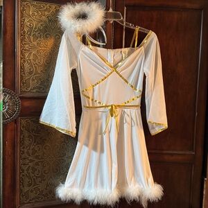White and Gold Angel Costume, size medium